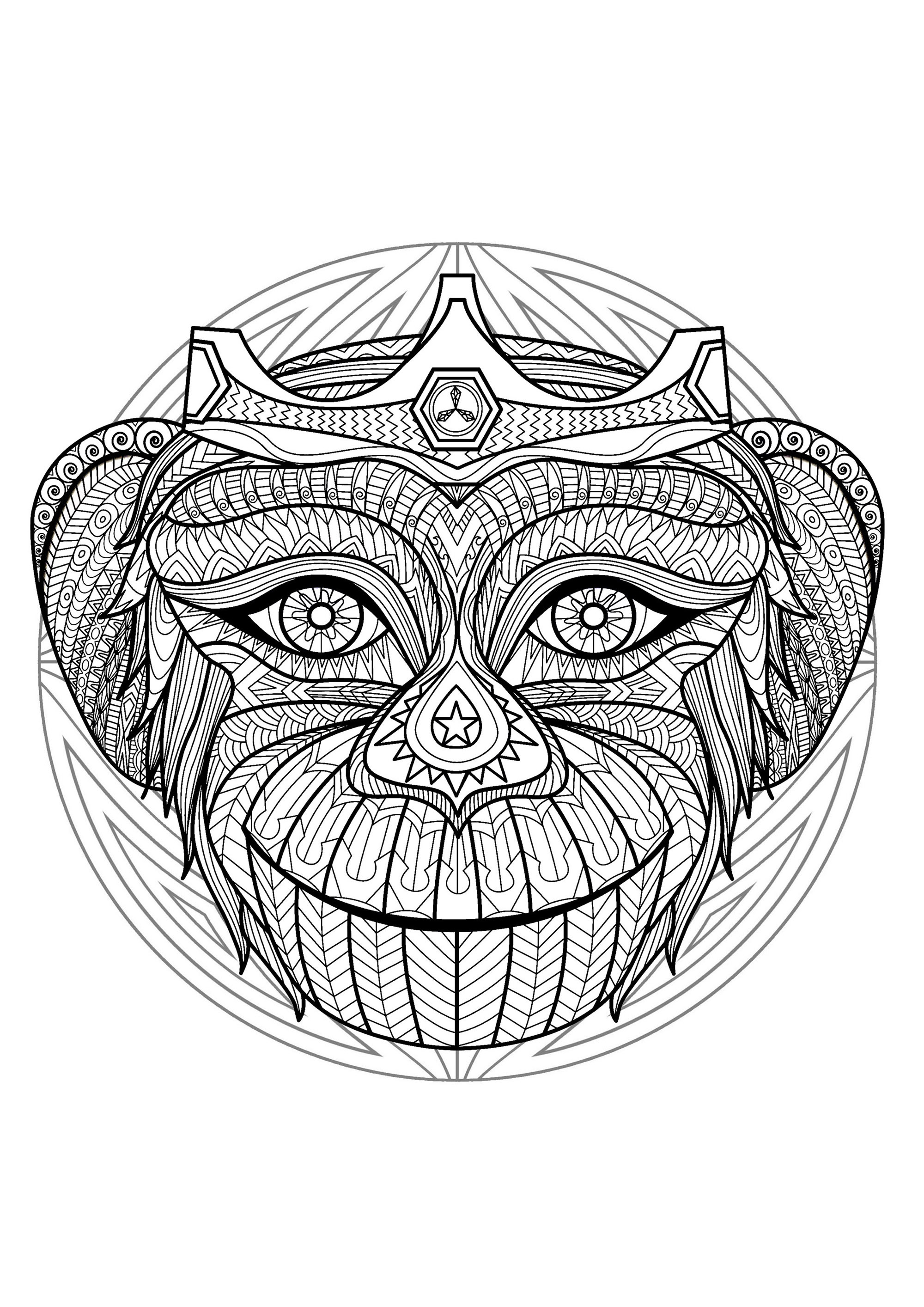 Free Mandalas coloring page to print and color